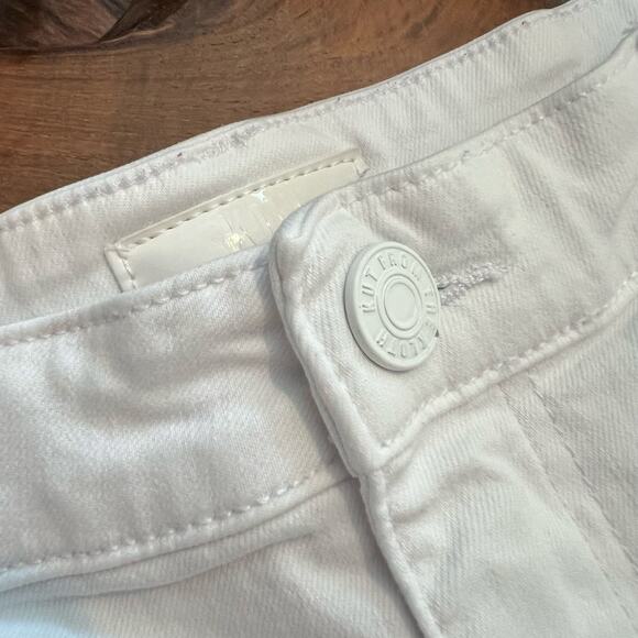 Kut From the Kloth High Rise Denim Shorts White size 12 - Picture 5 of 8
